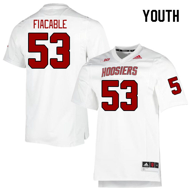 Youth #53 Vinny Fiacable Indiana Hoosiers College Football Jerseys Stitched-Retro